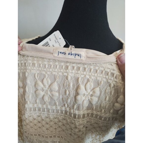 Long Sleeve lace mini Indigo Soul L - Picture 4 of 5